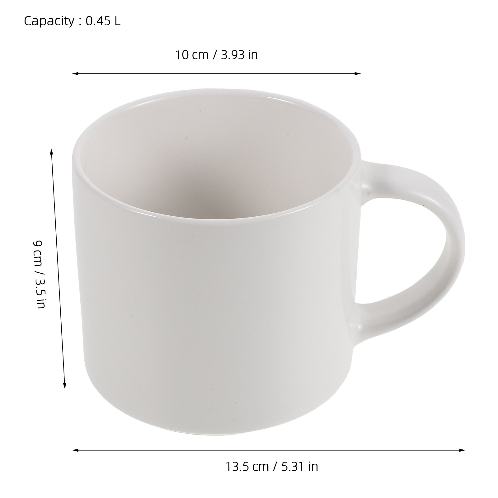 White Ceramic Coffee Mug 15 Oz - огляд і ціна Sublimation Mug White
