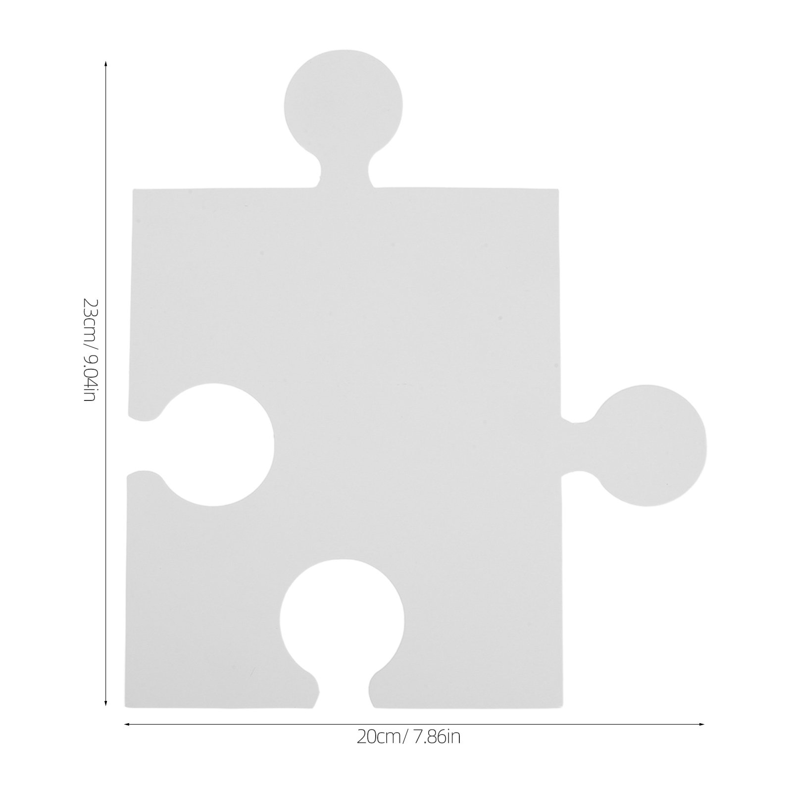 60Pcs Large White Blank Puzzle - огляд і ціна Puzzle Blank White